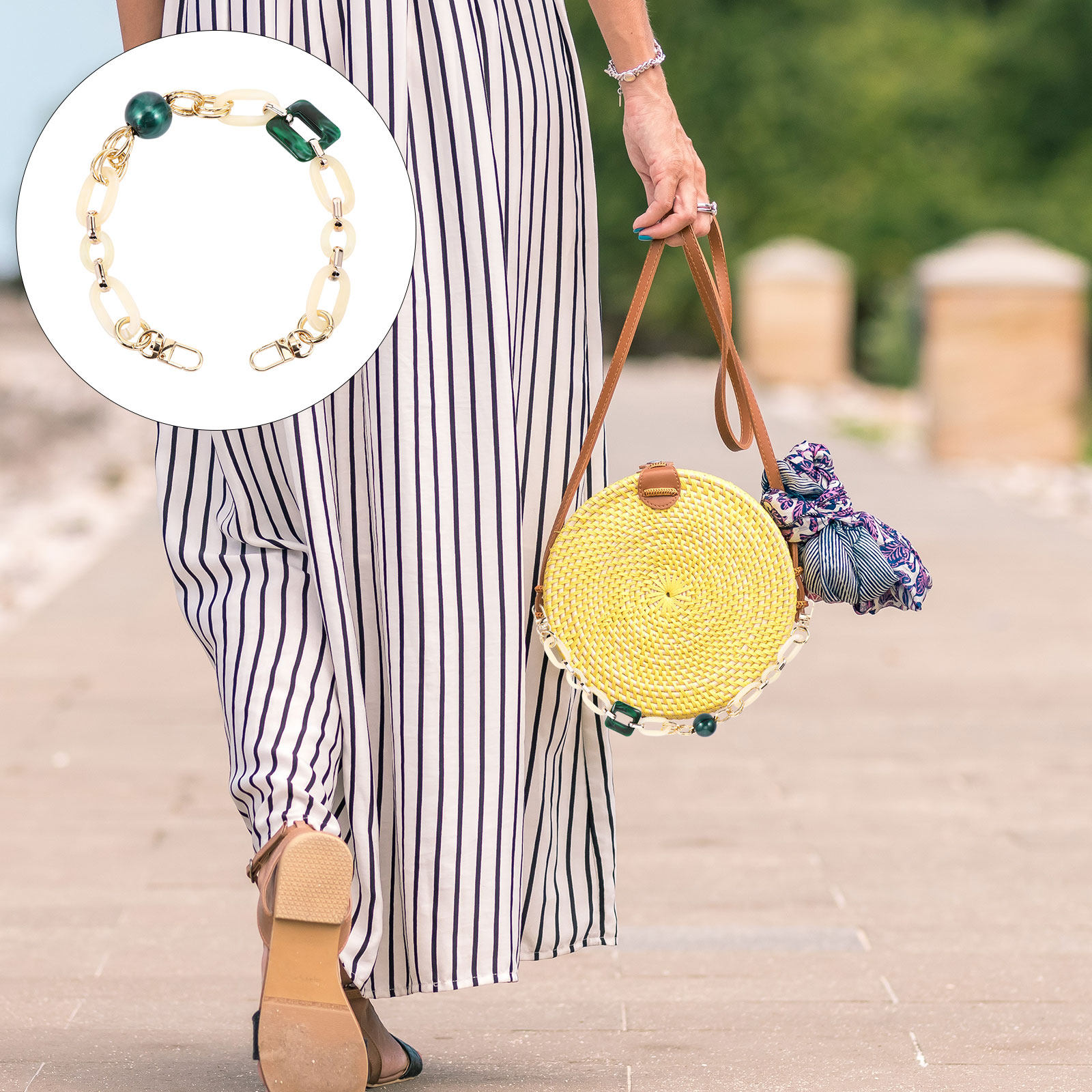 Women'S Accessories Purse - 1Pcs Acrylic Resin Bag Chain Retro