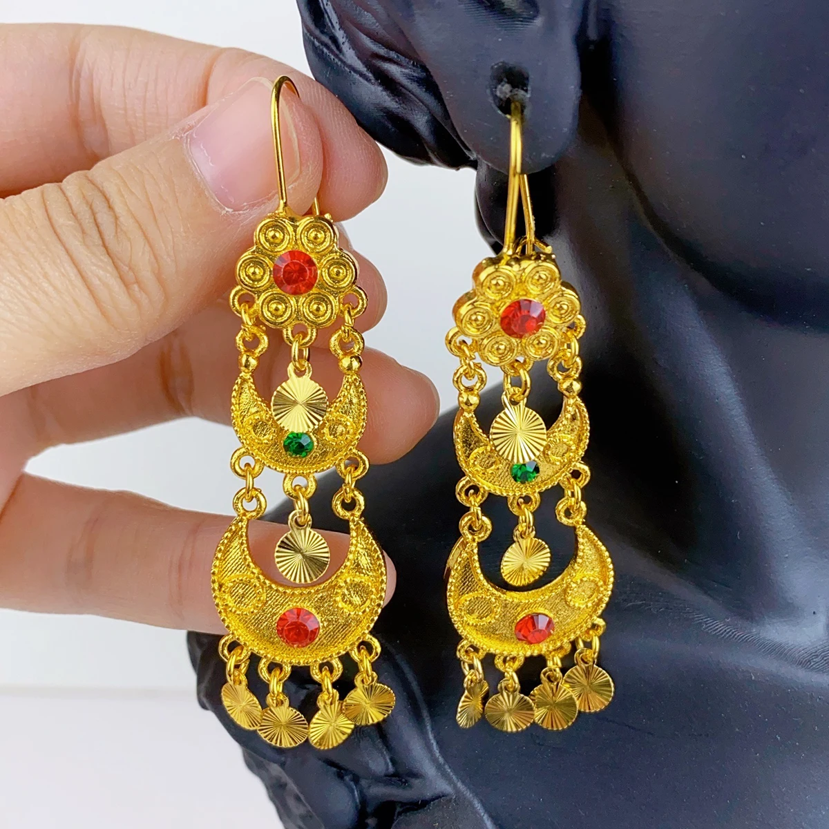 Indian Drop Dangle Earrings Je - Women Accessories Dubai review and price