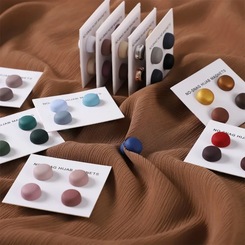 4Pcs/Card Matte Magnet Hijab P - Women Accessories In Wholesale review and price