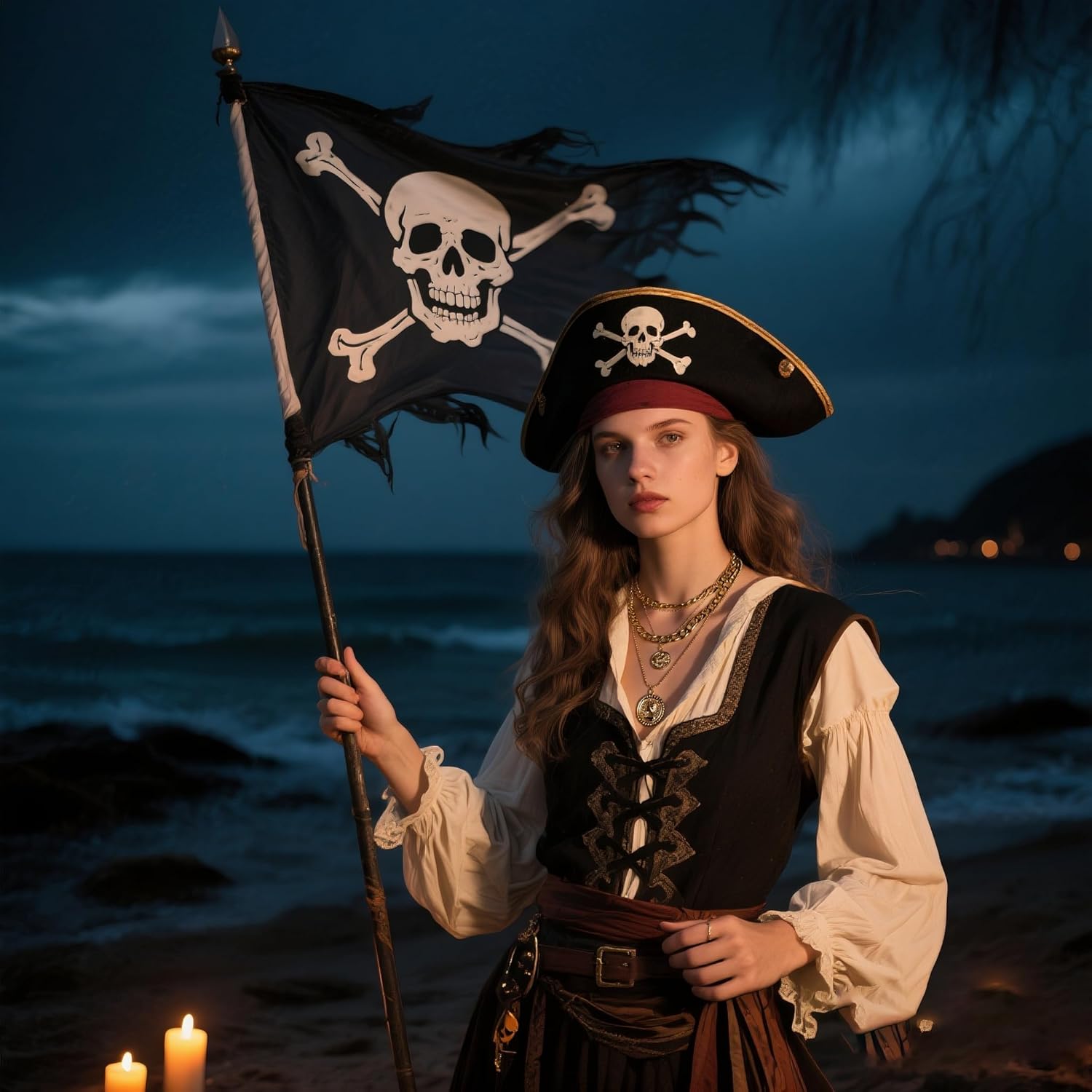 Layered Gold Pirate Necklace f - Women'S Accessories In The 90S review and price