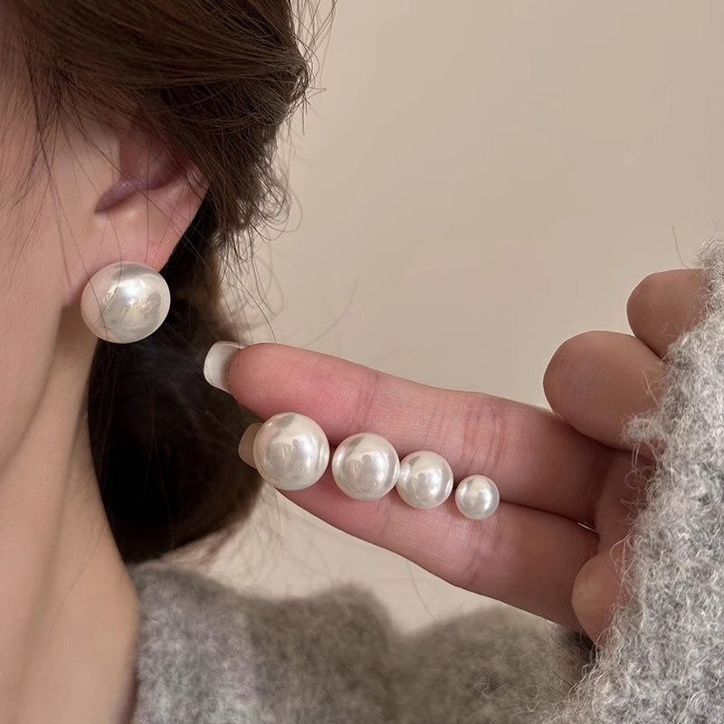925 Silver Needle Elliptical P - Statement Earrings Oversized review and price
