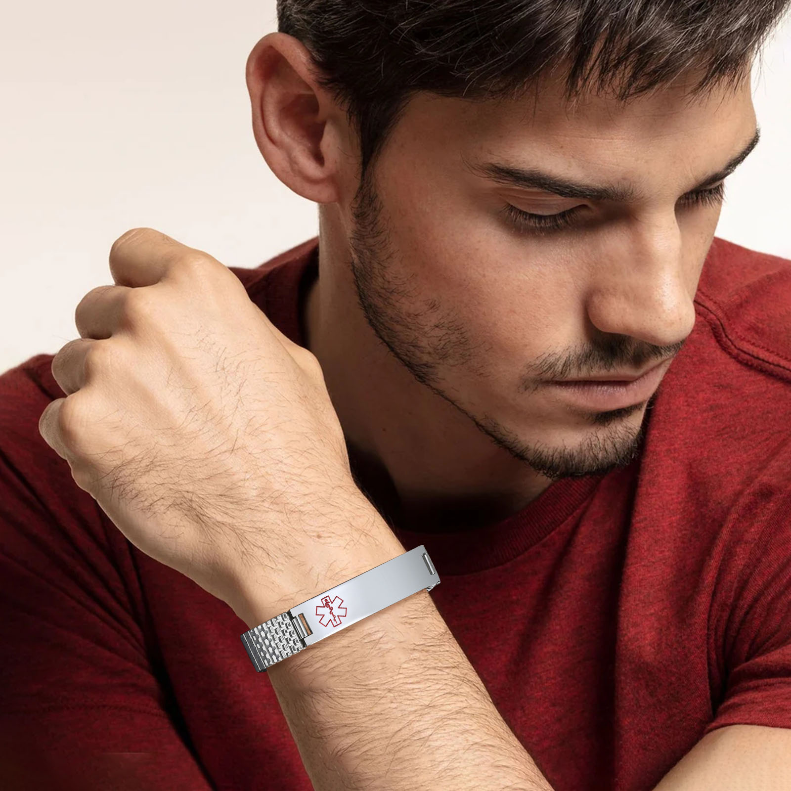 Vnox Stainless Steel Medical A - Resin Bangle Bracelet review and price