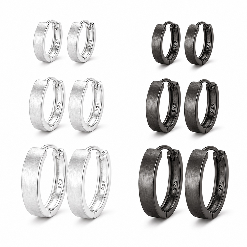 925 Sterling Silver Hoop Earri - Statement Earrings Oversized review and price