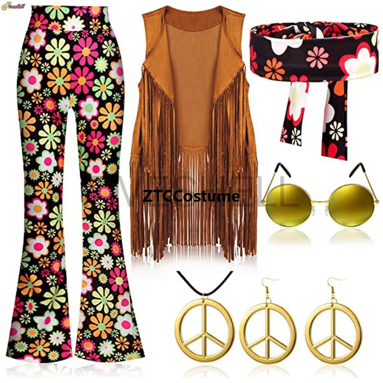 Hippie Costume Women 60s 70s P - Women'S Accessories In The 60S review and price