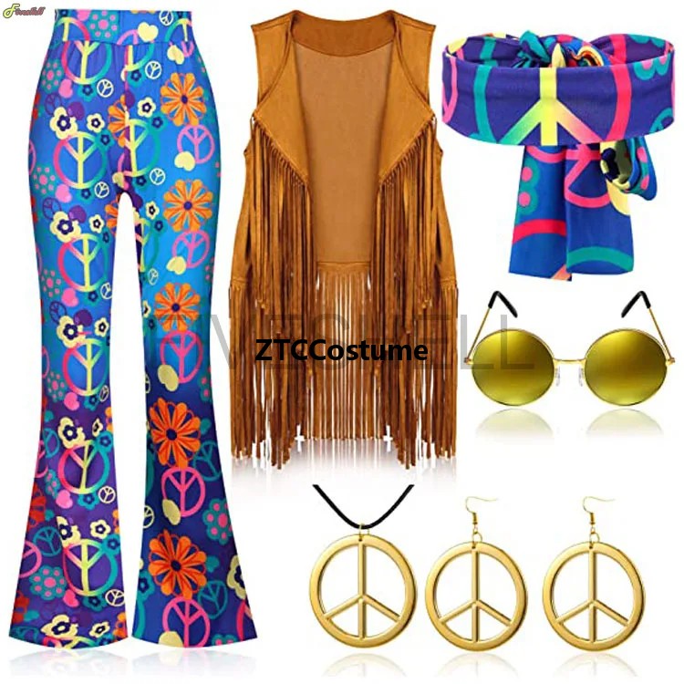 Hippie Costume Women 60s 70s P - Women'S Accessories In The 60S review and price