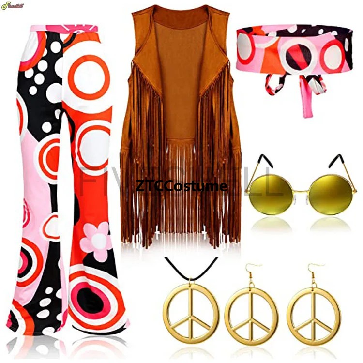 Hippie Costume Women 60s 70s P - Women'S Accessories In The 60S review and price