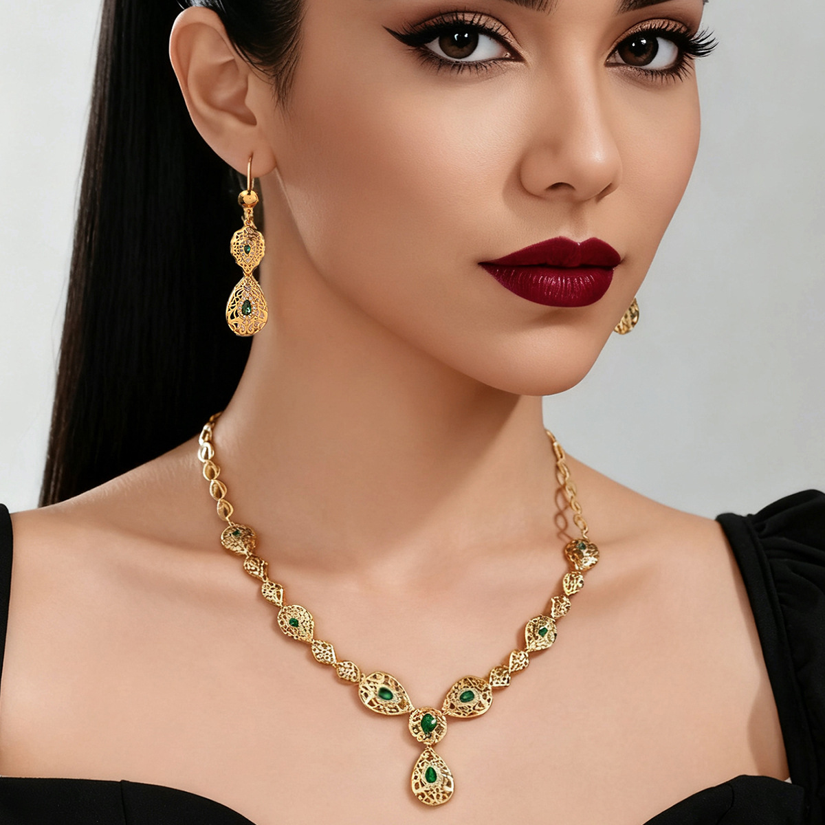 9999 Gold Drip Set - Middle Ea - Women Accessories Dubai review and price