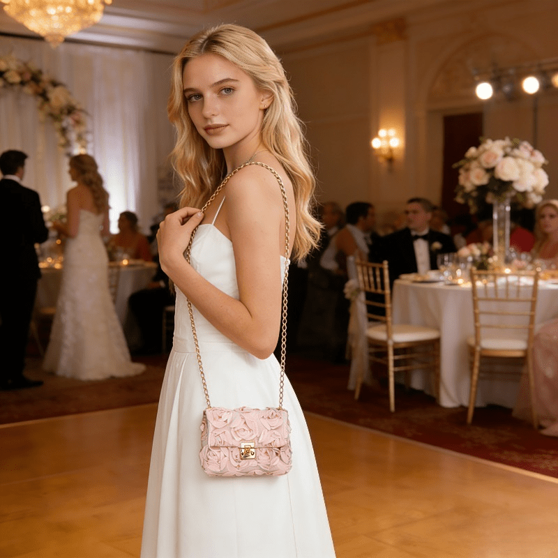3D Rose Floral Satin Evening B - Women'S Accessories Purse review and price