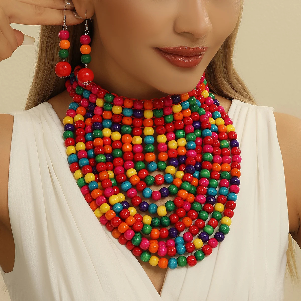 African style wood bead fringe - Women'S Accessories Amazon review and price