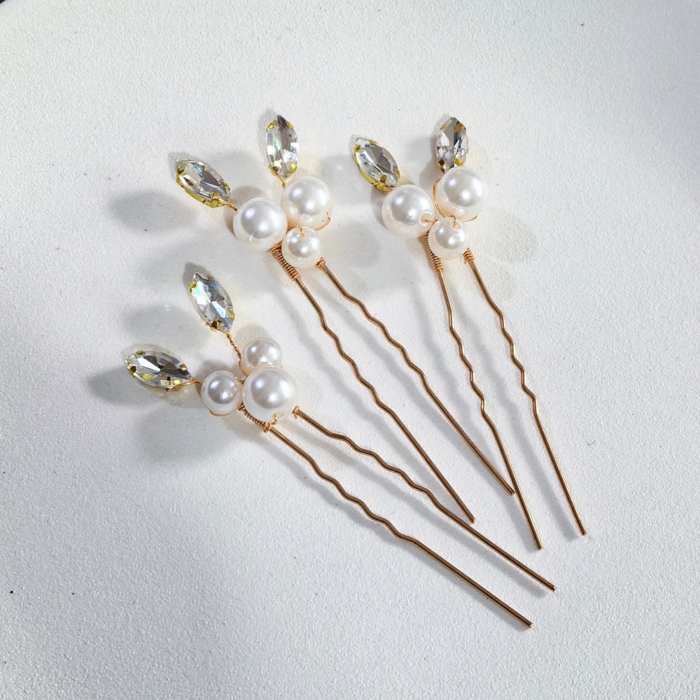 Pearl Crystal Hair Pins Comb S - Women'S Formal Accessories review and price