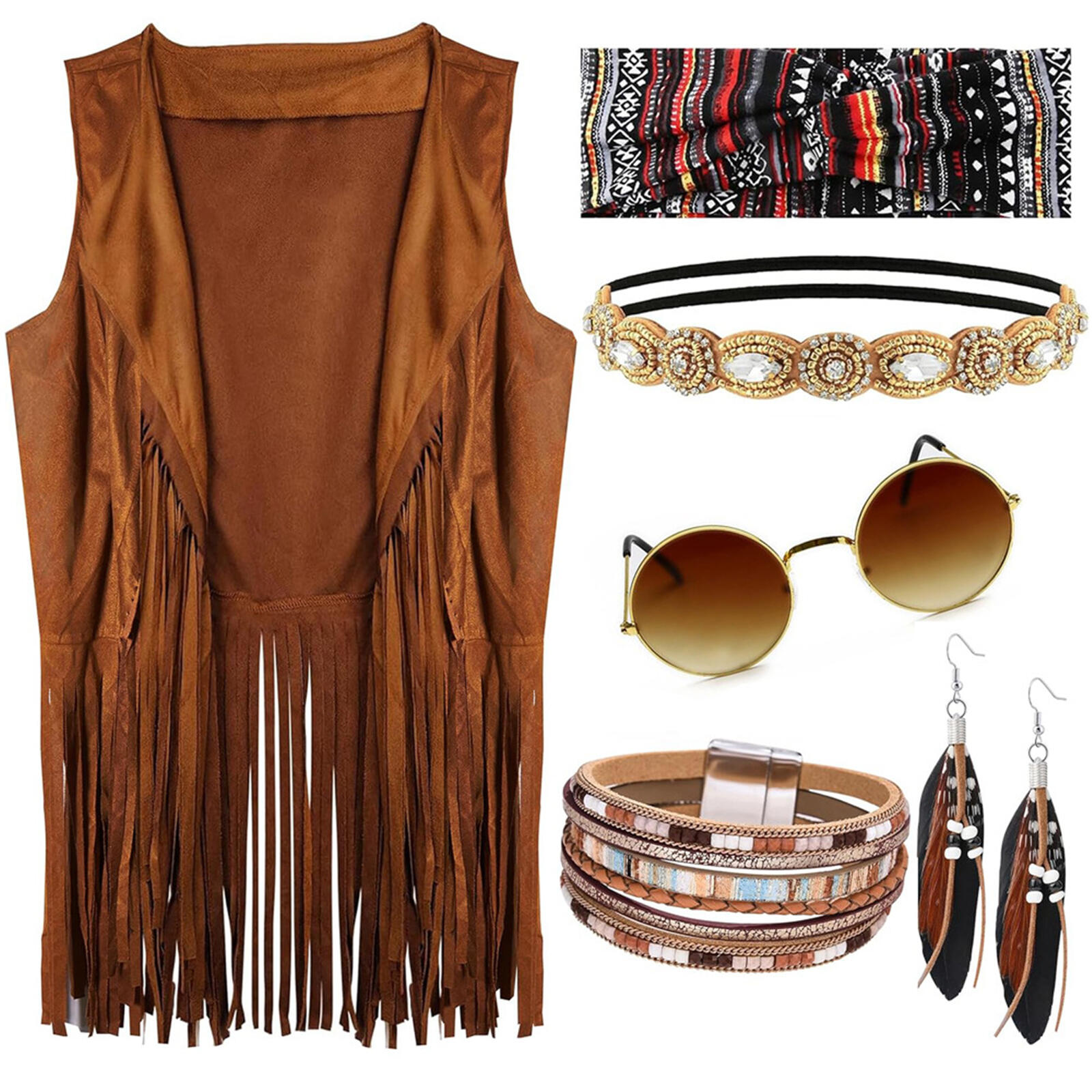 Women 70s Hippie Costume Acces - Women'S Accessories In The 60S review and price