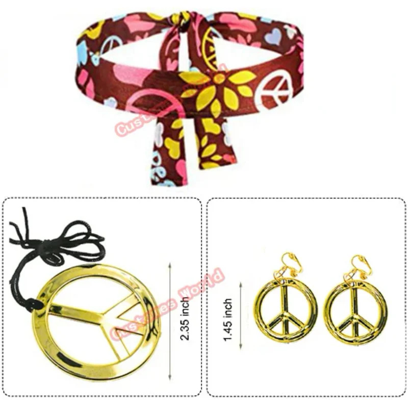 Peace Love Women Party 60S 70S - Women'S Accessories In The 60S review and price