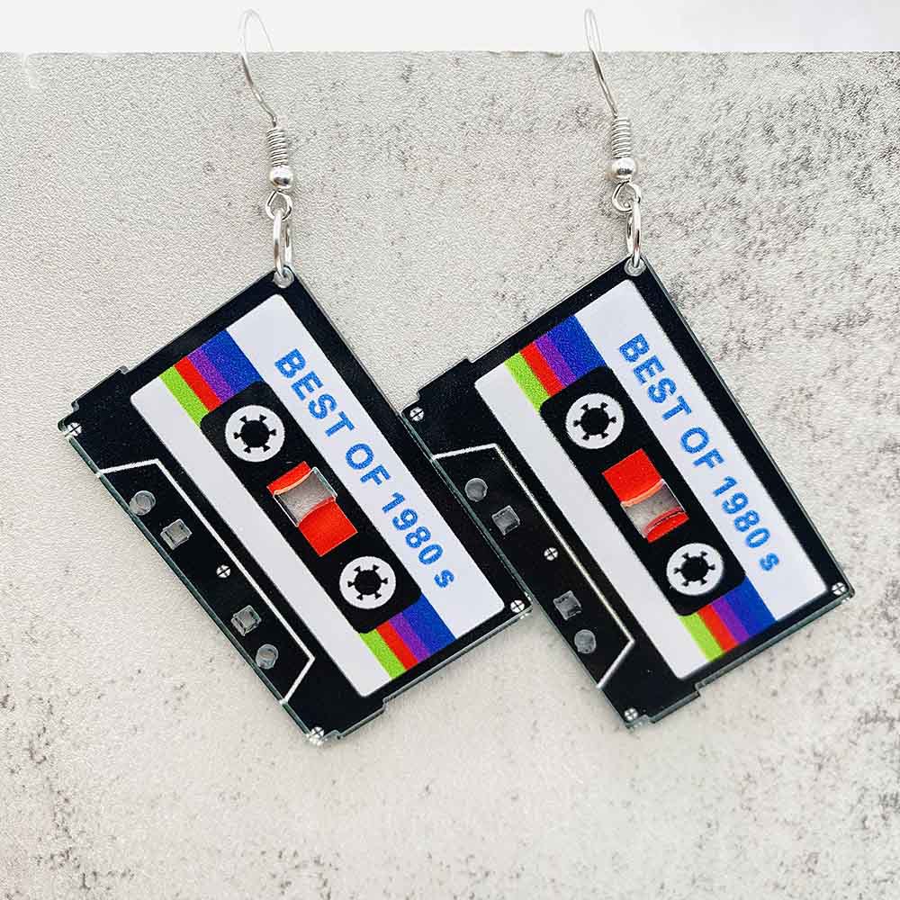Vintage Cassette Tape Earrings - Women'S Accessories In The 90S review and price