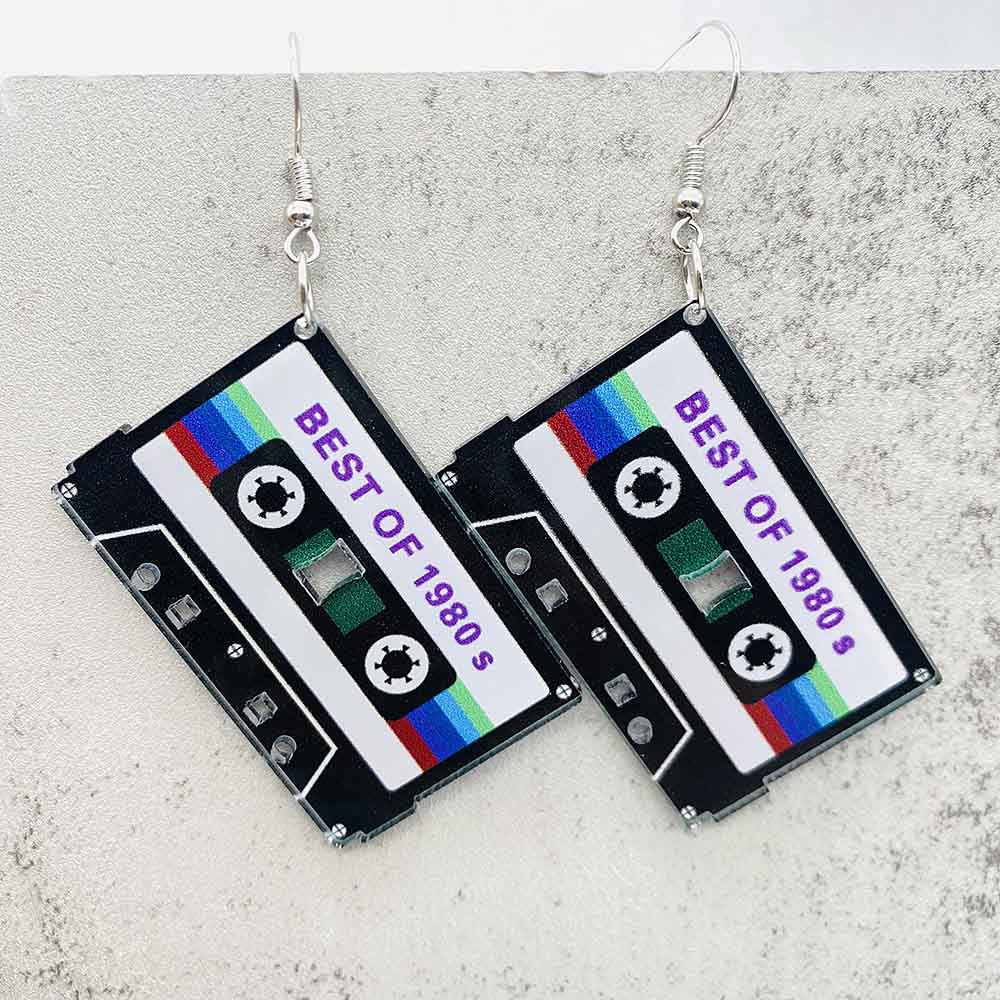 Vintage Cassette Tape Earrings - Women'S Accessories In The 90S review and price