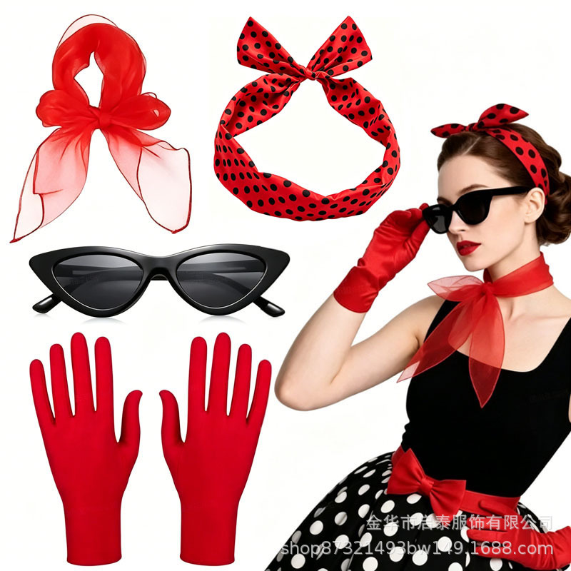 50s 60s Women's Costume Retro  - Women'S Accessories In The 60S review and price