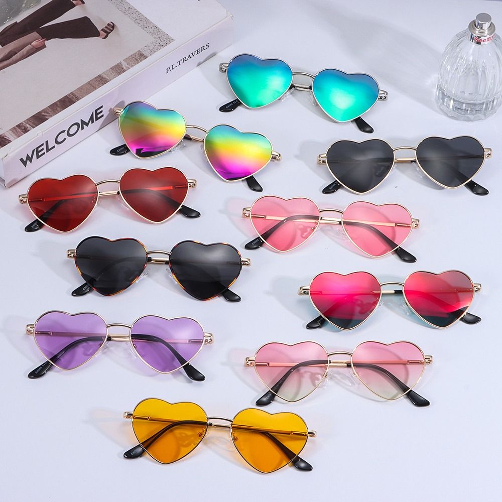 Heart-Shaped Sunglasses Heart  - Women'S Accessories In The 90S review and price