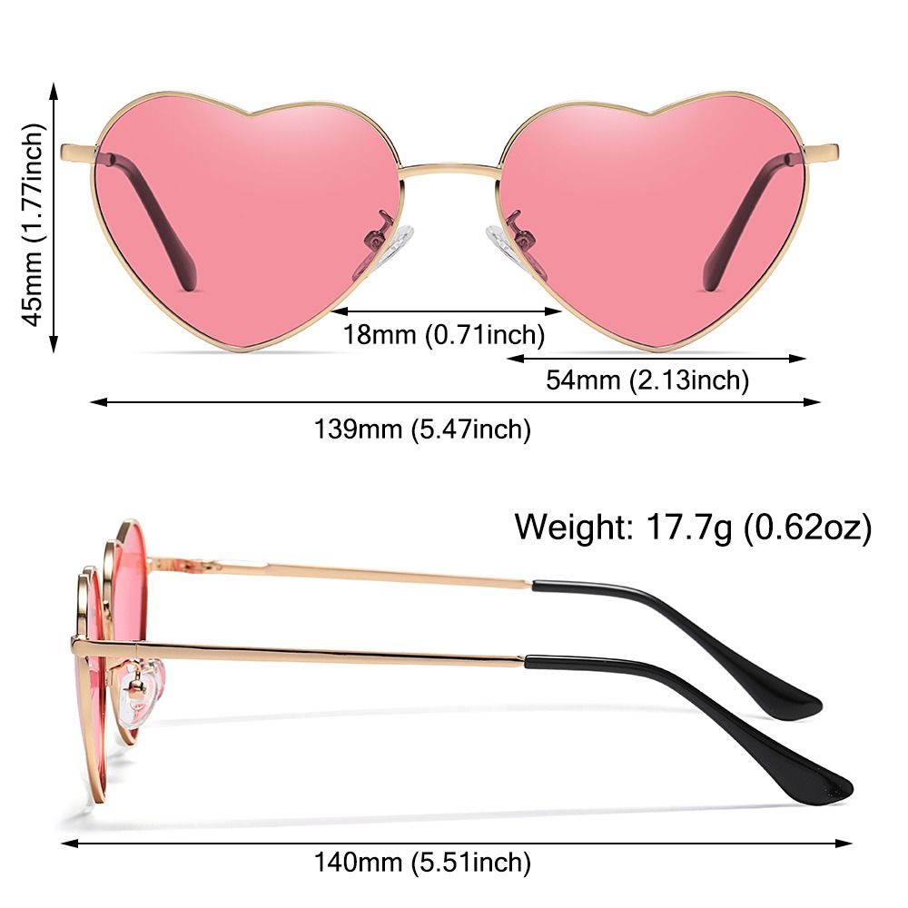 Heart-Shaped Sunglasses Heart  - Women'S Accessories In The 90S review and price