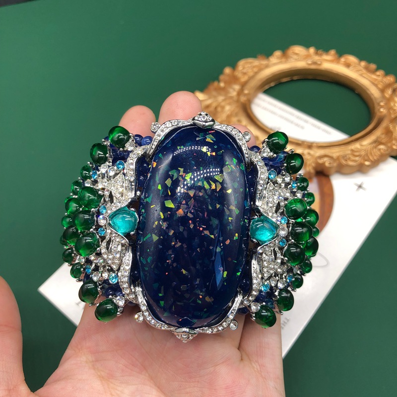 Luxury Vintage Chunky Beaded B - Resin Bangle Bracelet review and price